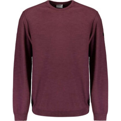 No Excess Pullover crewneck garment dyed + st dark wine