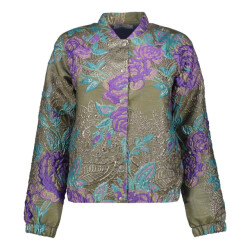 Geisha 55713-20 530 jacket flowers lurex green/purple