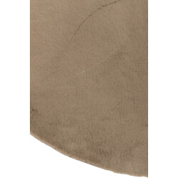 J-Line Rug cutie round polyester taupe