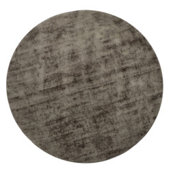 J-Line Carpet round handmade viscose grey