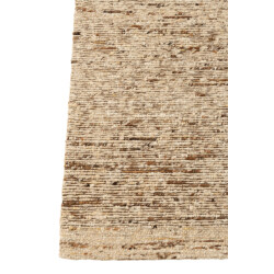 J-Line Rug woven wool ecru/brown