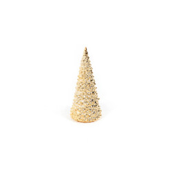 House Vitamin Ornament xmas tree ceramics gold 10x10x24cm