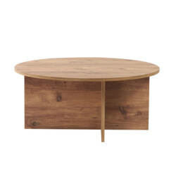 CaliCosy Salontafel met afgerond blad l90 cm soleil
