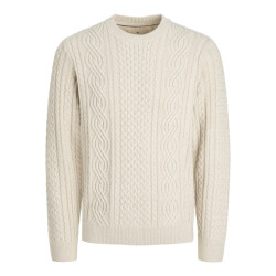 Jack & Jones Jprblusean knit cable crew neck sn melee