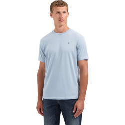 No Excess T-shirt crewneck solid basic dusty blue