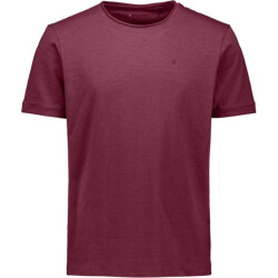 No Excess T-shirt crewneck slub dark wine
