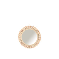 J-Line Mirror mona shells light rose large