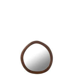 J-Line Mirror whisp mango wood/mdf brown small