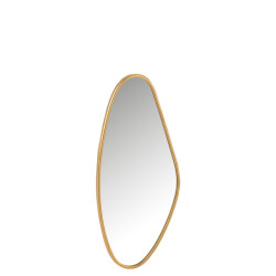 J-Line Mirror abstract mdf/glass gold small