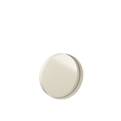 J-Line Mirror round border metal white small
