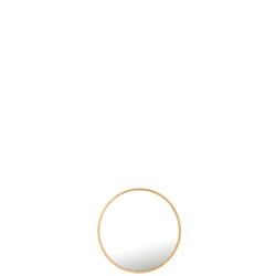 J-Line Mirror mona round iron/glass gold medium