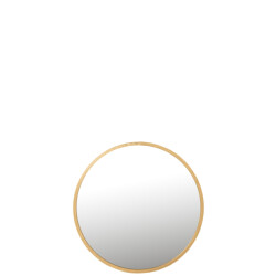 J-Line Mirror mona round iron/glass gold large