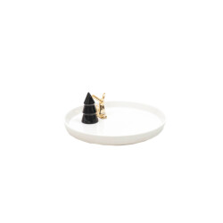 House Vitamin Plate xmas ceramic white 22,5x22,5x12cm