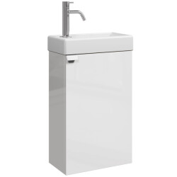 Badplaats Toiletmeubel apollo 40 x 22 cm hoogglans fonteinmeubel met