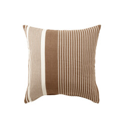 J-Line Cushion mik cotton beige/brown