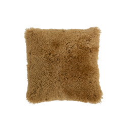 J-Line Cushion square sheepskin ochre