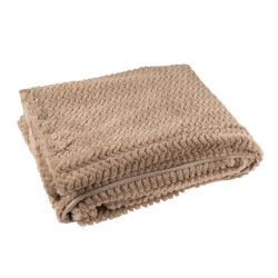 J-Line Blanket polyester taupe