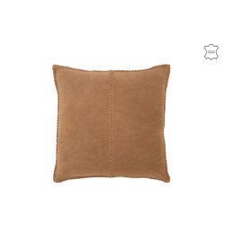J-Line Cushion centre line leather camel