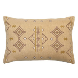 J-Line Kussen saba naturel 40x60 cm