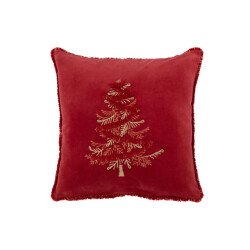 J-Line Cushion tree textile red/gold