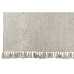J-Line Blanket chenille polyester grey