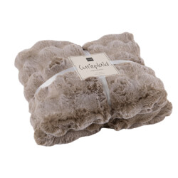 J-Line Plaid wave polyester taupe