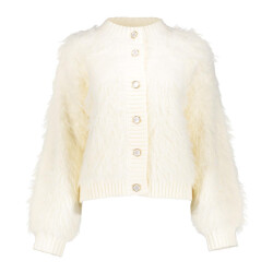 Geisha cardigan furry 54500-10 10 off-white
