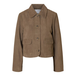 Selected Femme slfkaya suede jacket noos 16098274 fungi