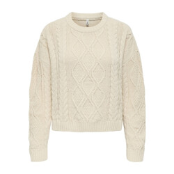 Only onlelly life ls cable o-neck cc knt 15351234 birch