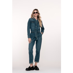 Geisha 51524-10 810 jumpsuit blue denim tinted