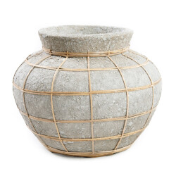 Bazar Bizar The belly vase concrete natural s