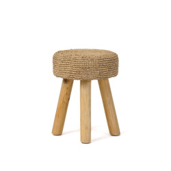 Bazar Bizar The raffia stool natural