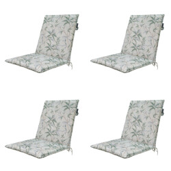 Madison stapelstoelkussen palma natural ca. 97x49 cm set van 4