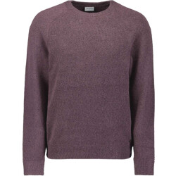No Excess Pullover crewneck soft wool blend dark wine
