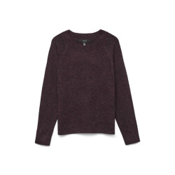 Vero Moda Vmdoffy ls o-neck blouse ga noos bordeaux