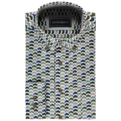 Scotland Blue Overhemd lange mouw 25307je05sb
