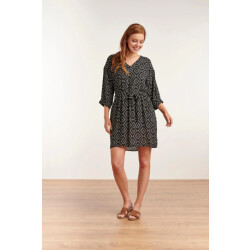 Smashed Lemon 23012 marscha jurk losvallen met driekwart mouw |