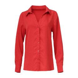 Smashed Lemon Doorknoopshirt met v hals & kraag |