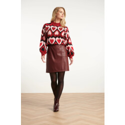 Smashed Lemon Damespu getailleerde rok |