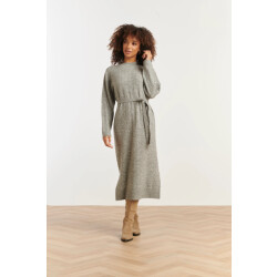 Smashed Lemon Damesgebreide maxi jurk |