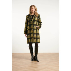 Smashed Lemon Bouclé ruitjesjas |