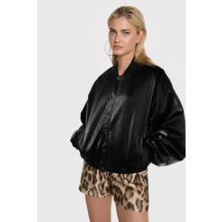 Alix The Label 2508414312 velvet leather bomber