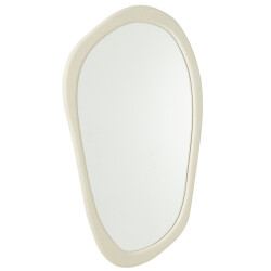 J-Line Wall mirror moderna mdf/mirror white large