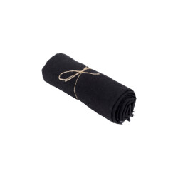 Bazar Bizar The linen tablecloth black 150x250