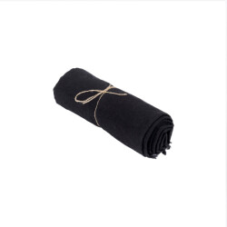 Bazar Bizar The linen tablecloth black 150x200