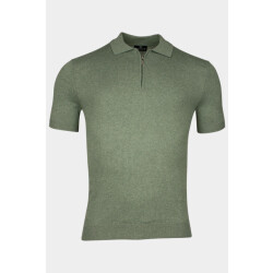 Baileys Polo korte mouw polo knitted pullover zip u 515789/745