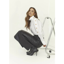 Co'Couture Sannacc asymrische button blouse