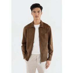 Ciszere Neo vegan suede overshirt 2.0 30038-064-04 mocha brown