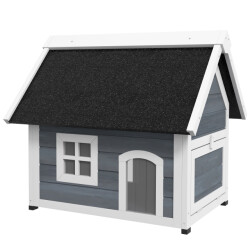 4goodz Kattenhuis voor buiten 77x57x68 cm /wit