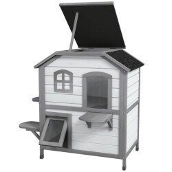4goodz Kattenhuis 2 laags 78x55x91 cm -